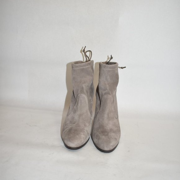 STUART WEITZMAN GLOVE BOOTIE SOCK BEIGE NUDE HIGHLAND SUEDE 6.5 (P17) - Picture 4 of 10